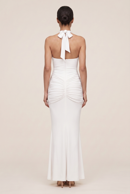 ROSA MAXI DRESS White back