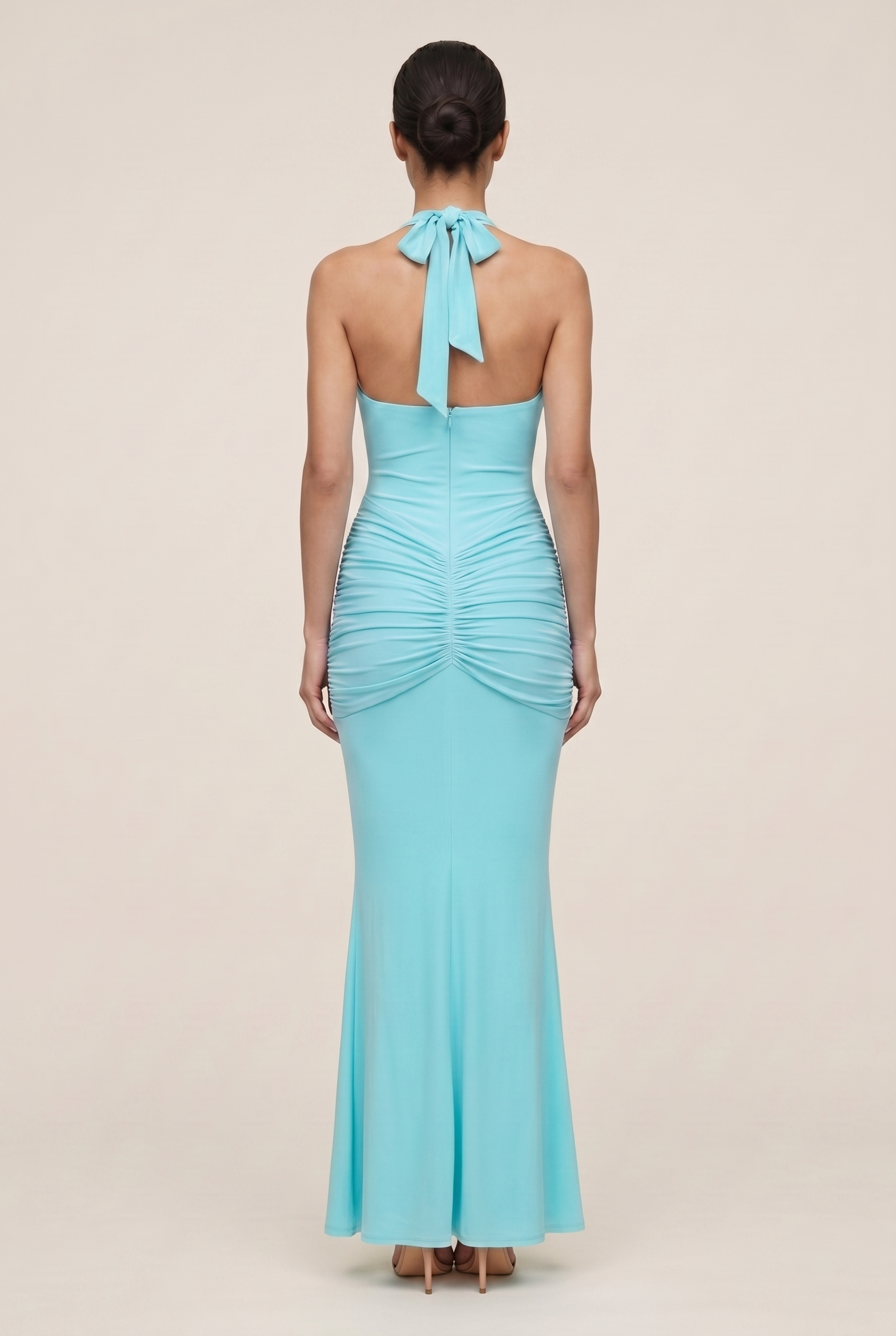 ROSA MAXI DRESS Blue back