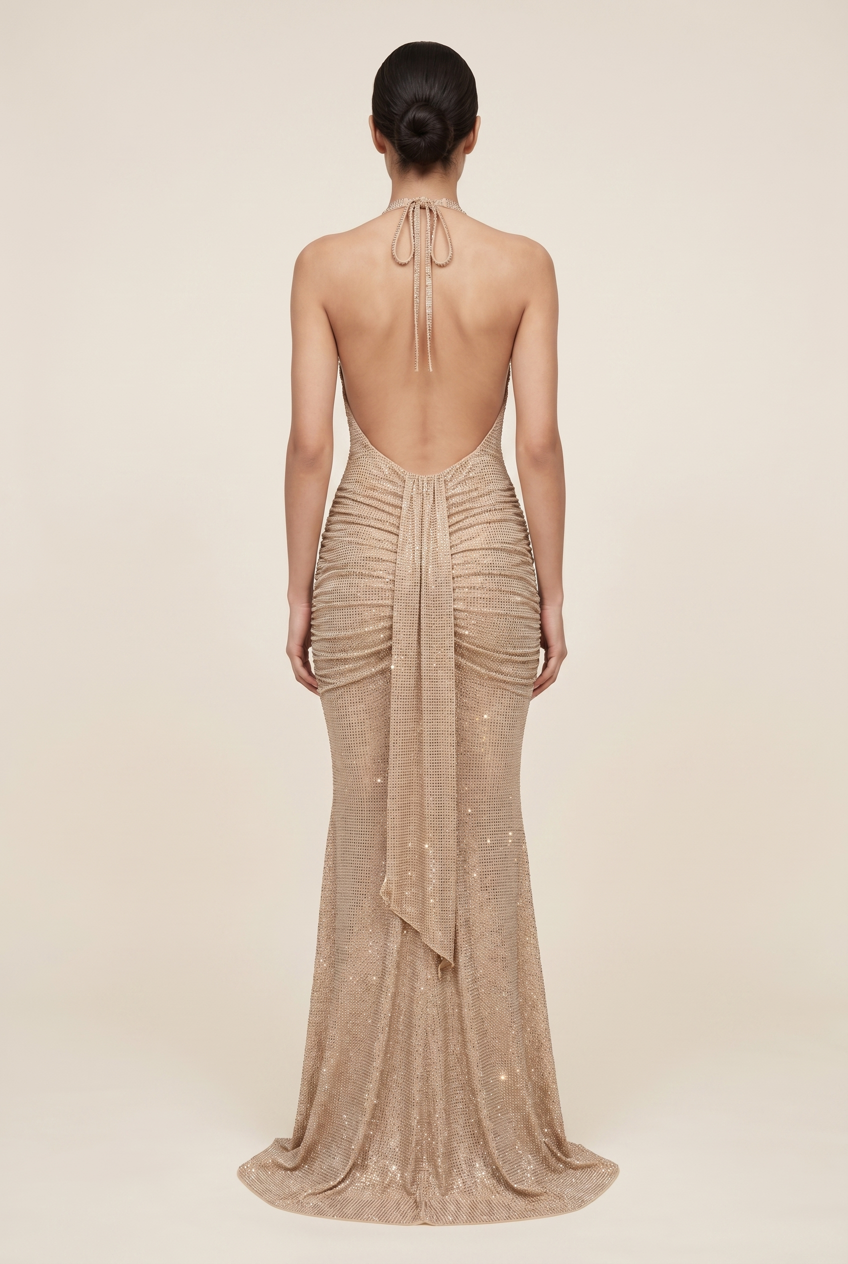 ROSA MAXI DRESS Beige back