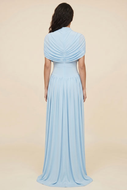 AMY MAXI DRESS Light Blue back