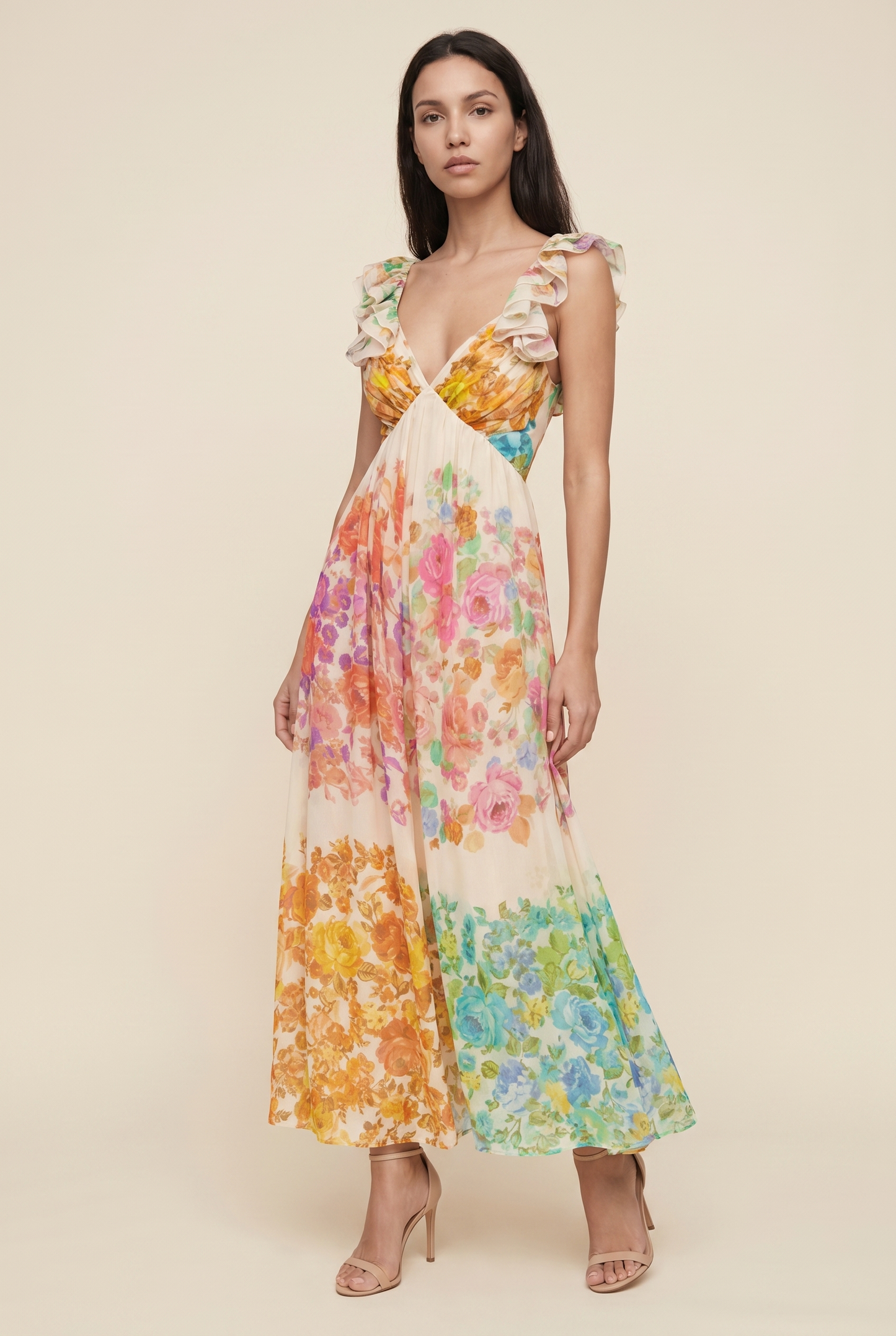 FLORA MAXI DRESS Floral front
