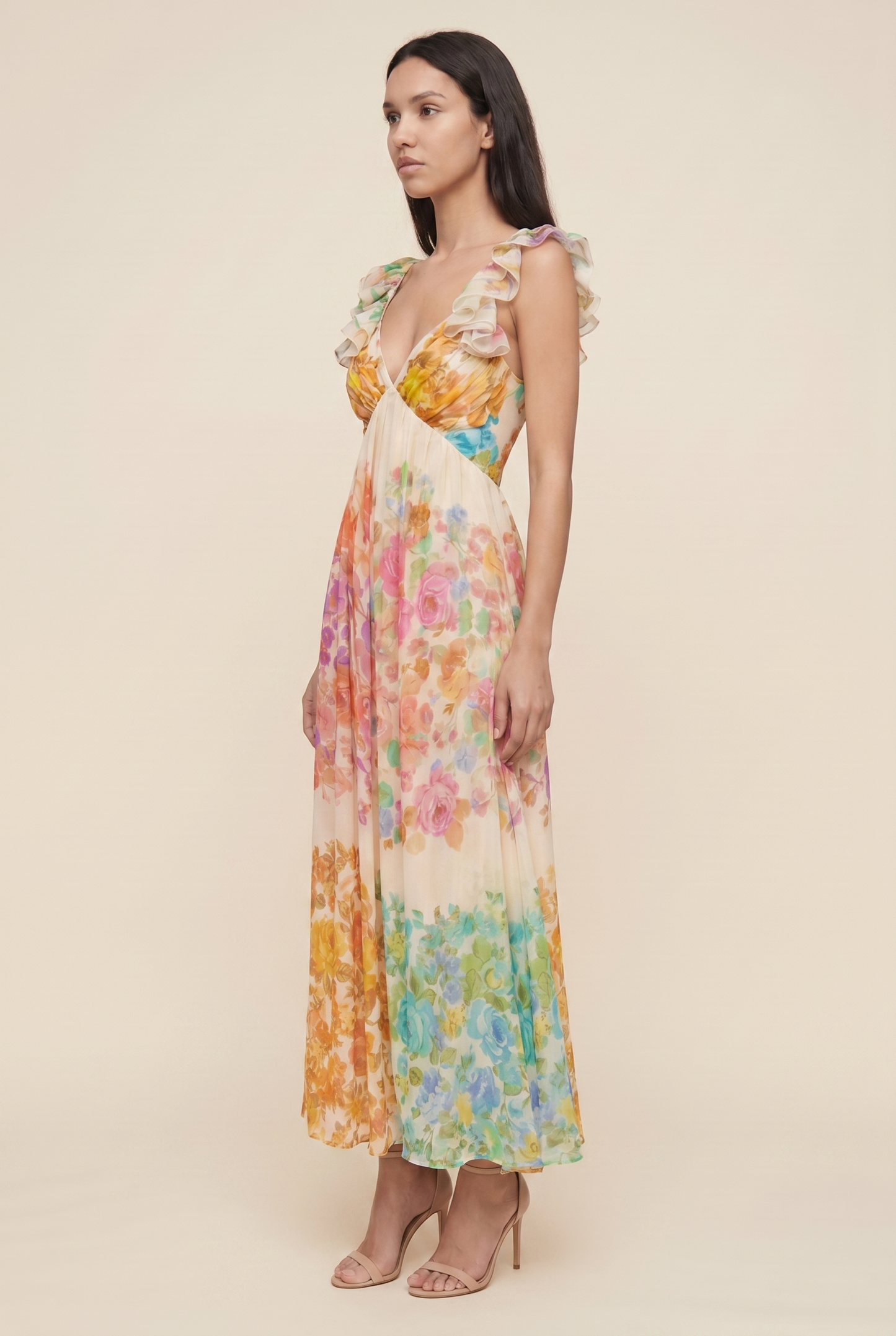 FLORA MAXI DRESS Floral side