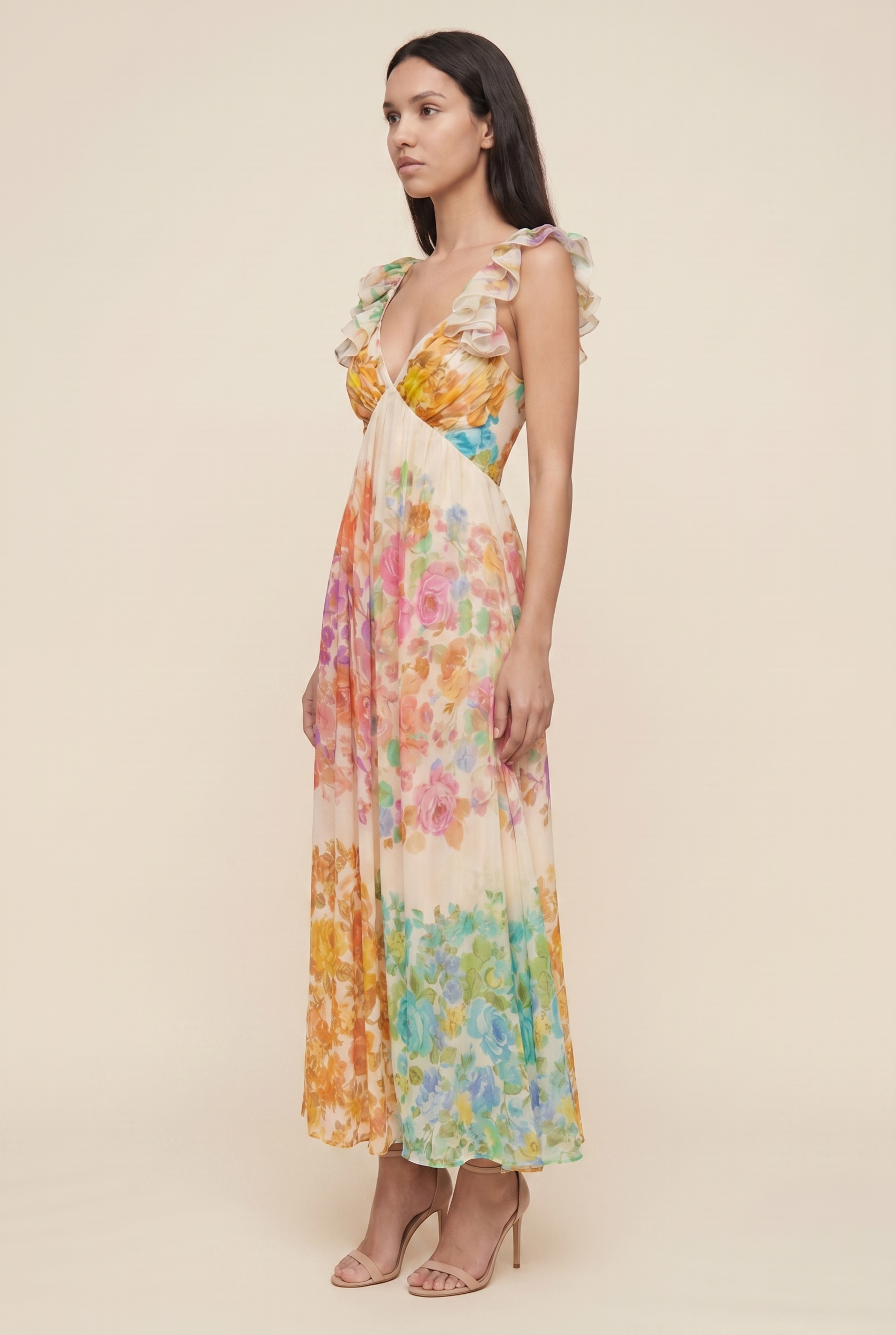 FLORA MAXI DRESS Floral side