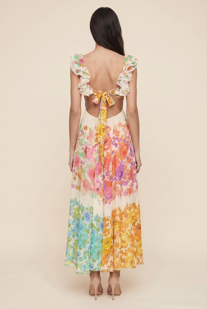 FLORA MAXI DRESS Floral back