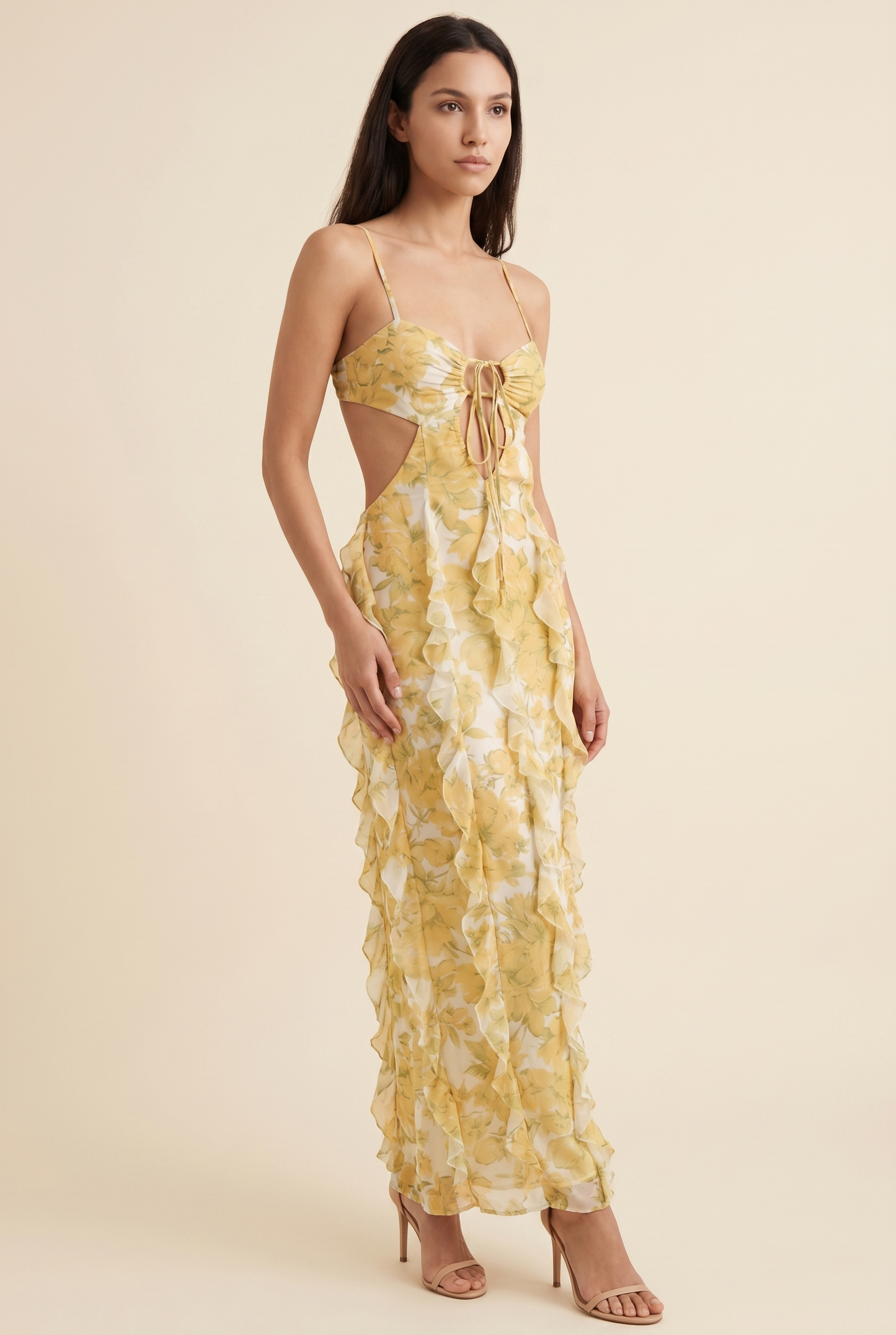 MARLY MAXI DRESS Golden Yellow front