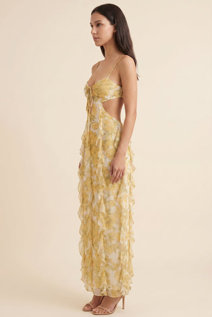 MARLY MAXI DRESS Golden Yellow side