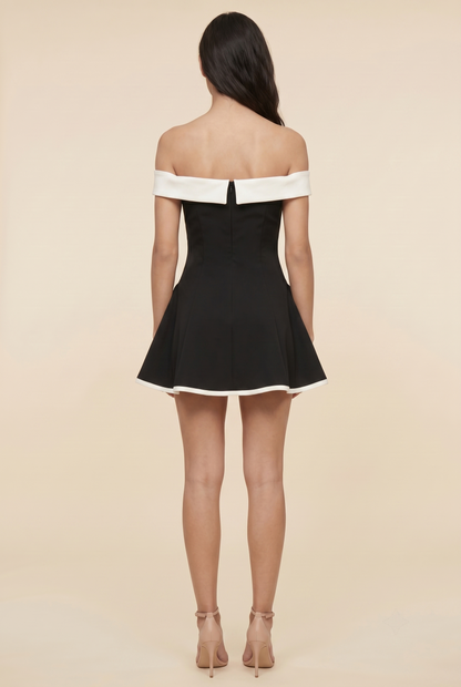 ISABELLA MINI DRESS Black back