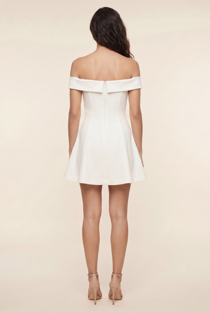 ISABELLA MINI DRESS White back