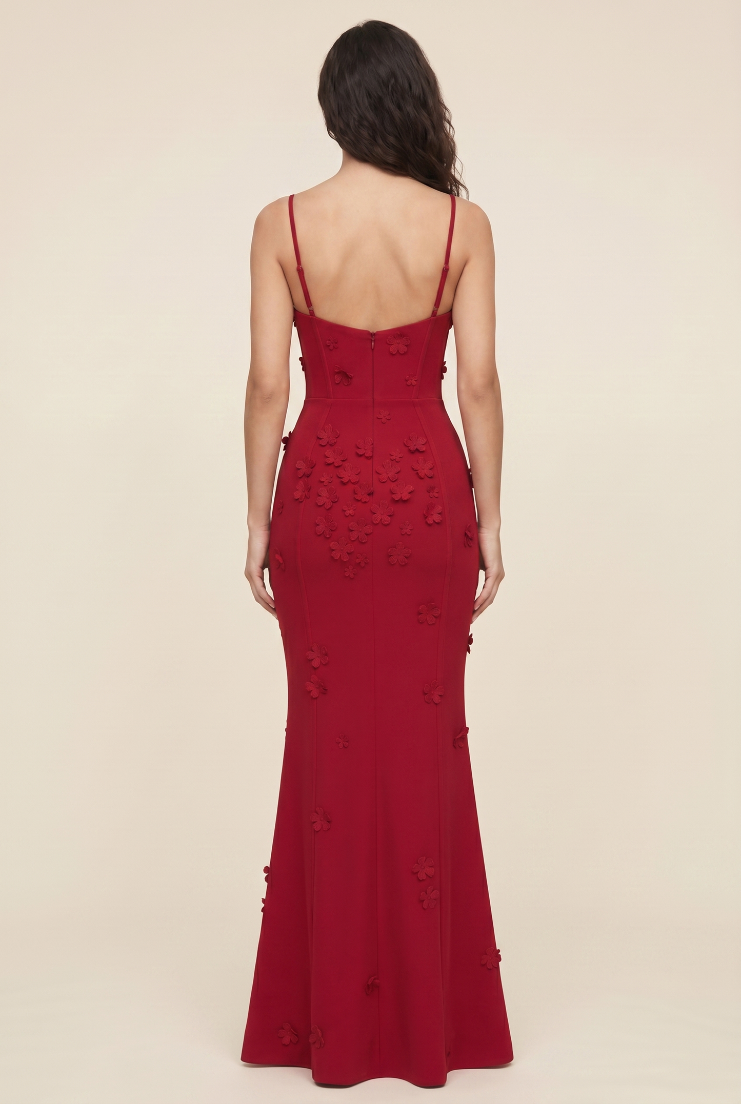 ZENDAYA MAXI DRESS Red back