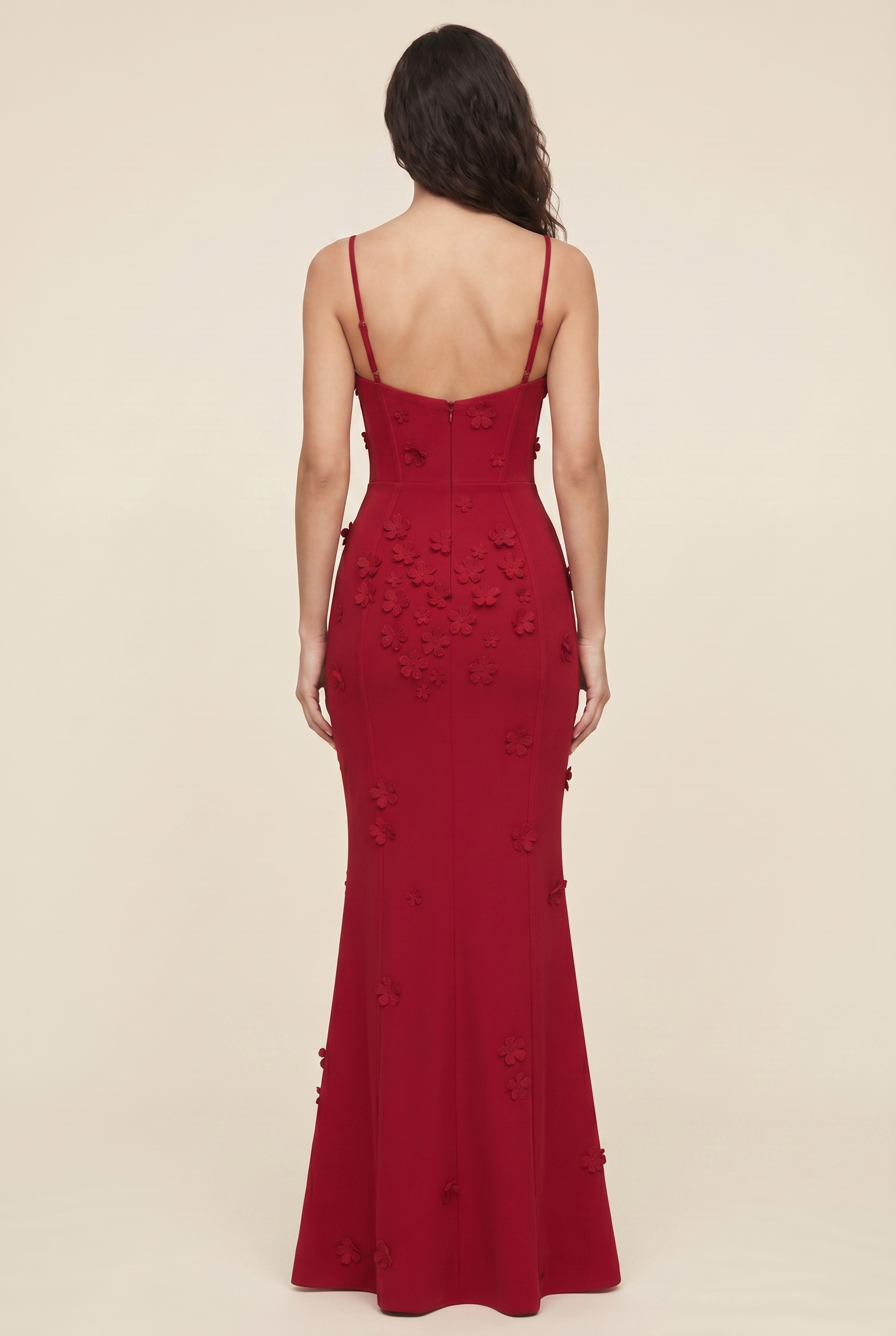 ZENDAYA MAXI DRESS Red back