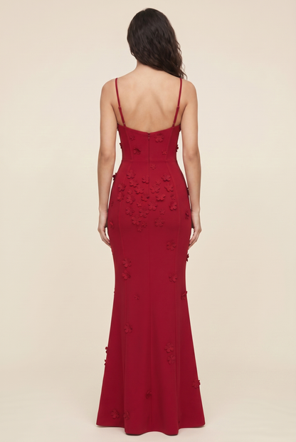 ZENDAYA MAXI DRESS Red back