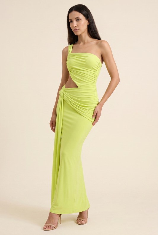 DIANA MAXI DRESS Lime front