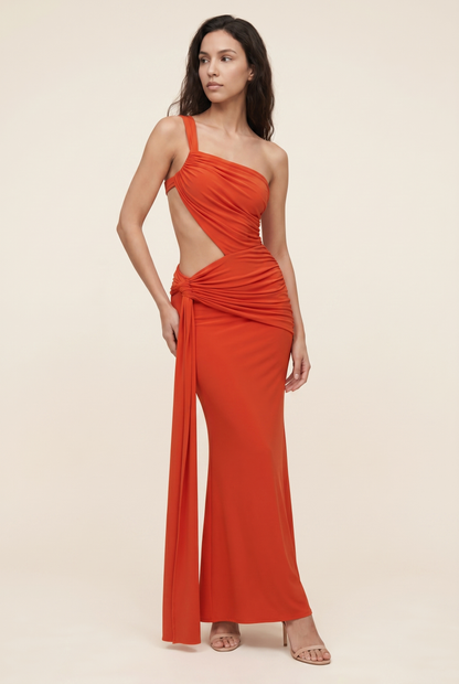 DIANA MAXI DRESS Orange front
