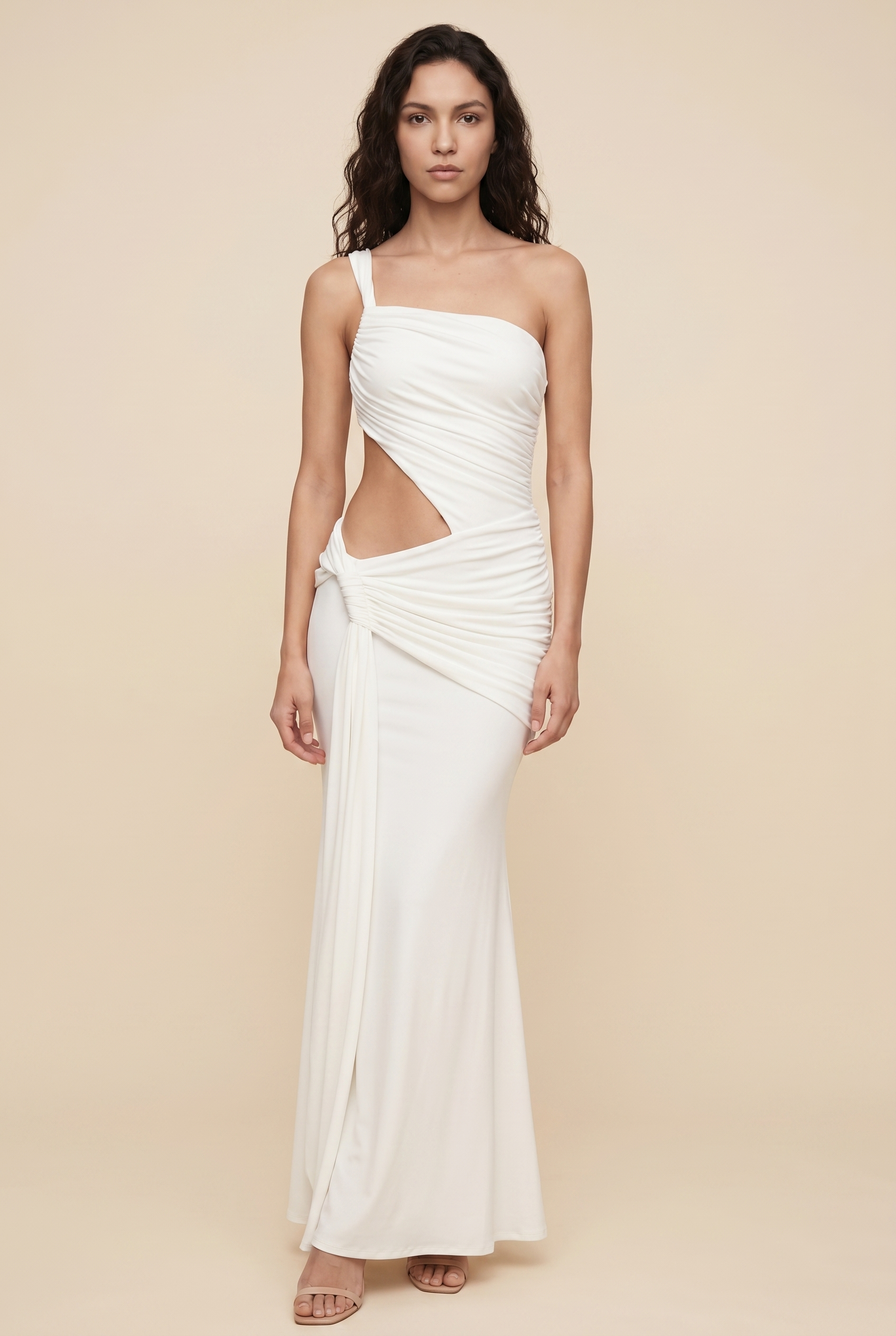 DIANA MAXI DRESS White front