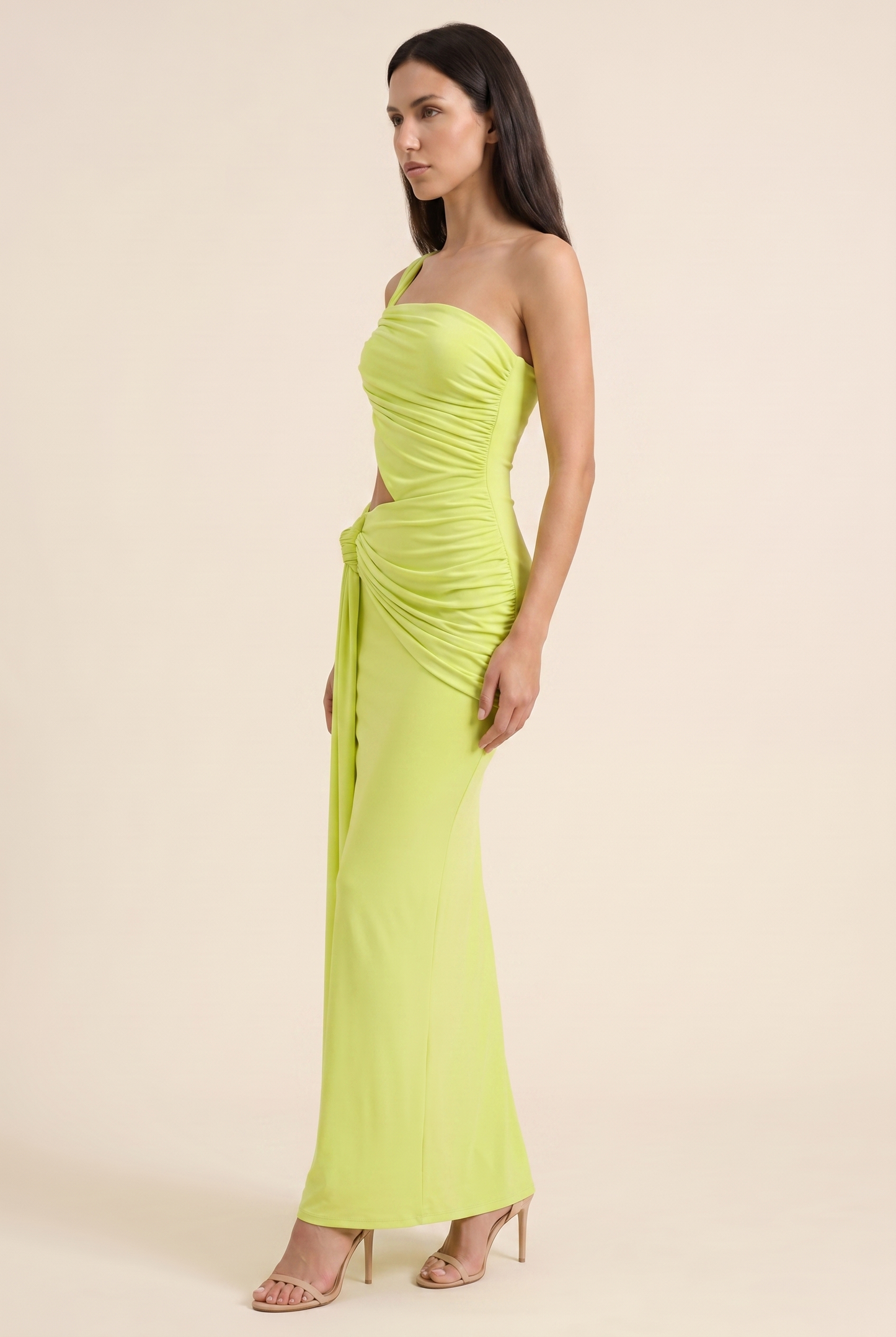 DIANA MAXI DRESS Lime side