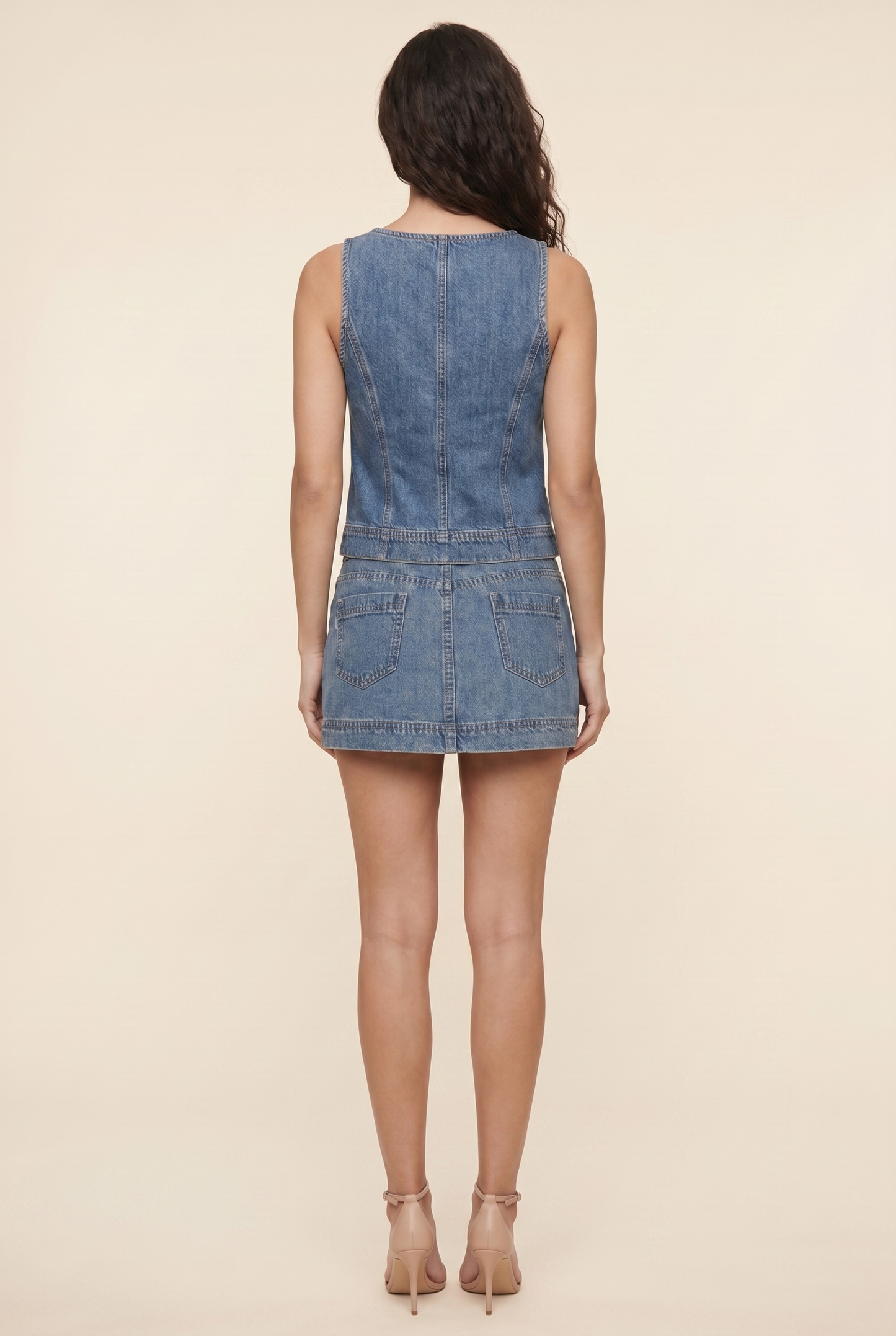 Riley Mini Set Denim back