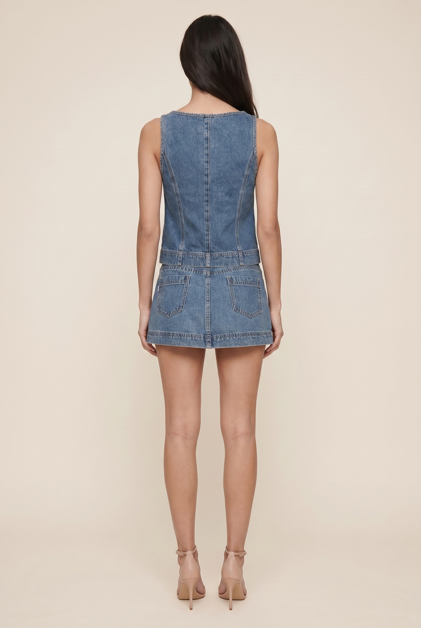 Steph Denim Set back