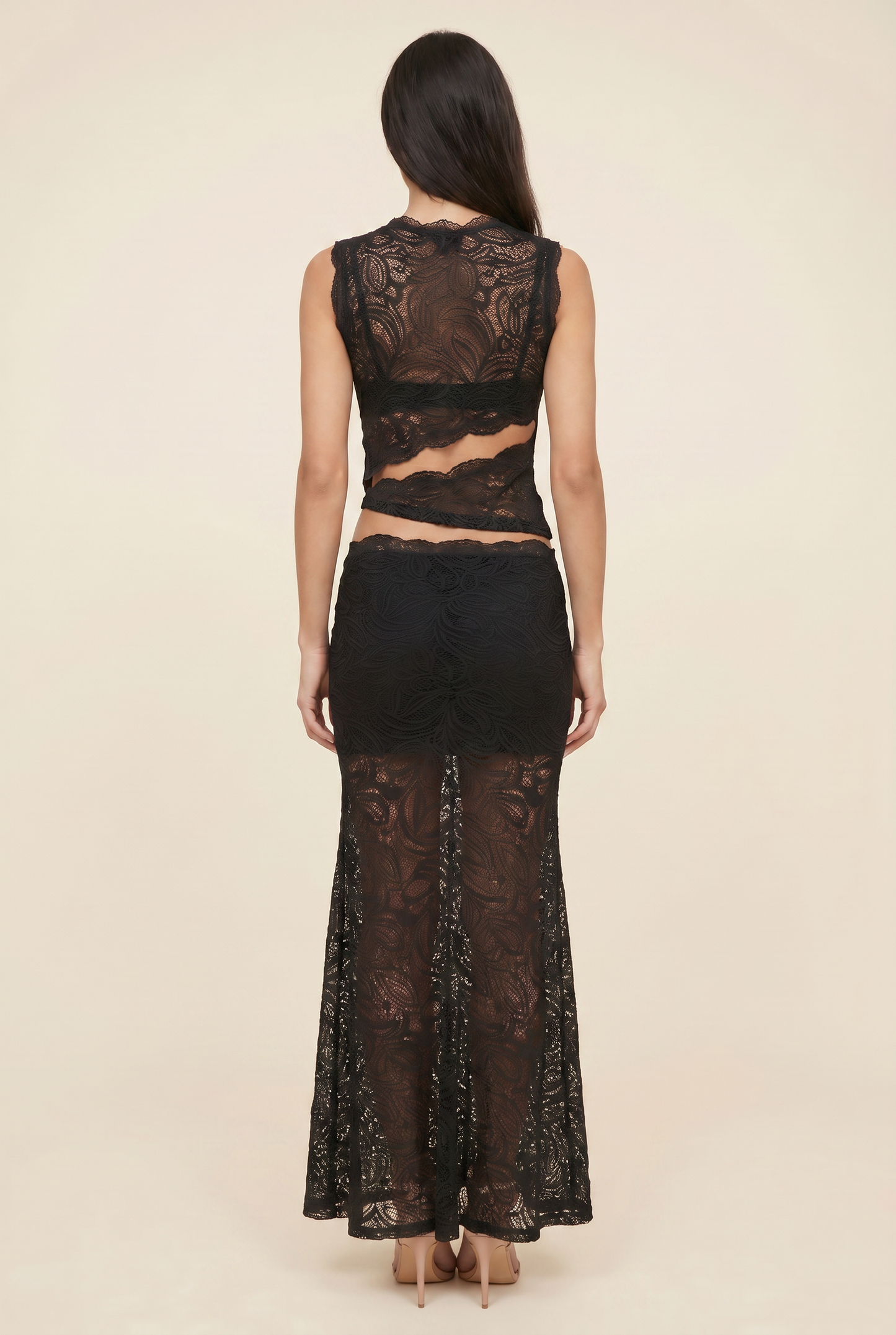 Luna Lace Black back