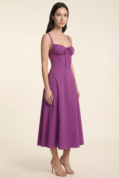 CAROLINE MAXI DRESS Purple front