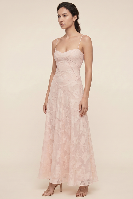 ZARA MAXI DRESS Floral Print front