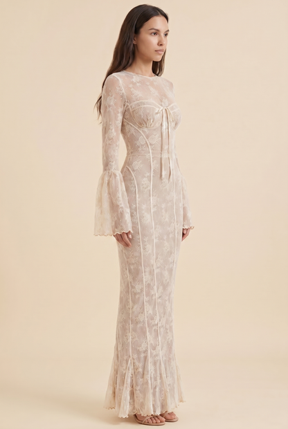 ISABELLA MAXI DRESS White front