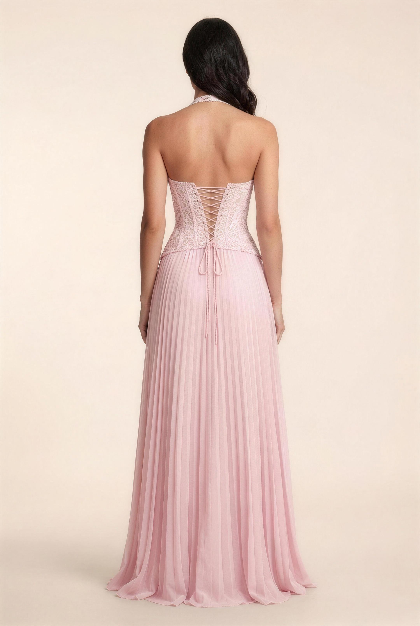 AURORA MAXI DRESS Pink back
