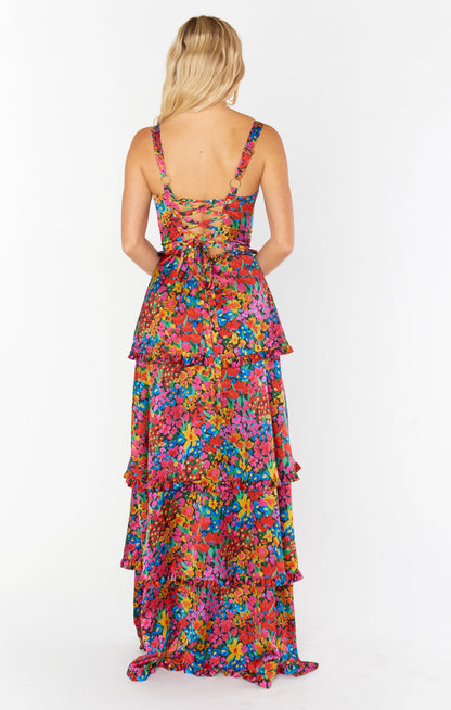 Violet Corset Midi Dress