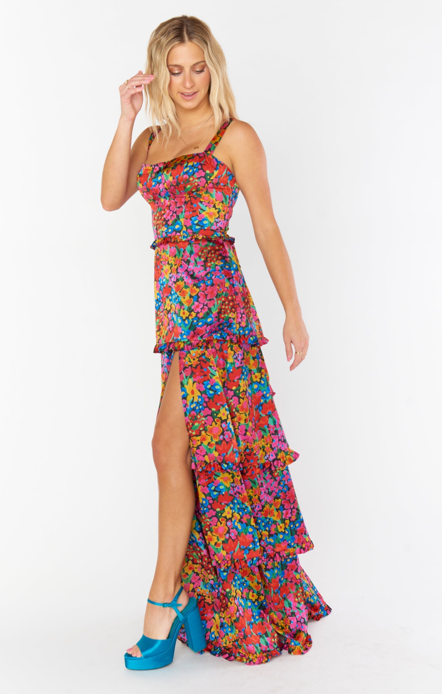 Violet Corset Midi Dress