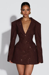 Plum Brown Sparkle