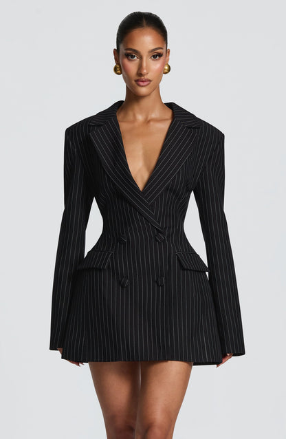 Black Pinstripe