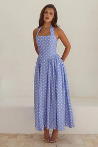Periwinkle/Lemon Polka