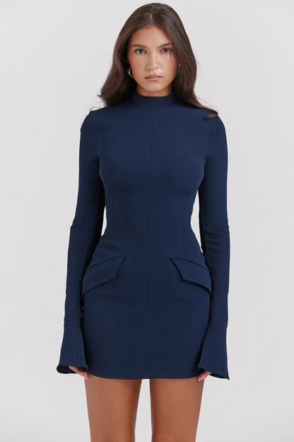 MAHALIA Navy Mini Dress