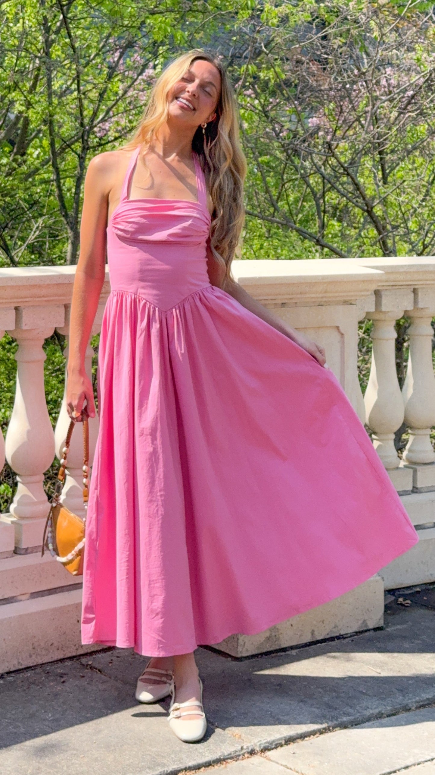 Pink Haisley Pink Maxi Dress