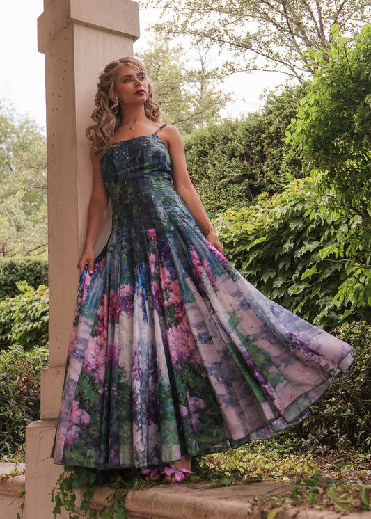 Painted Pallet Monet Floral Maxi Dress