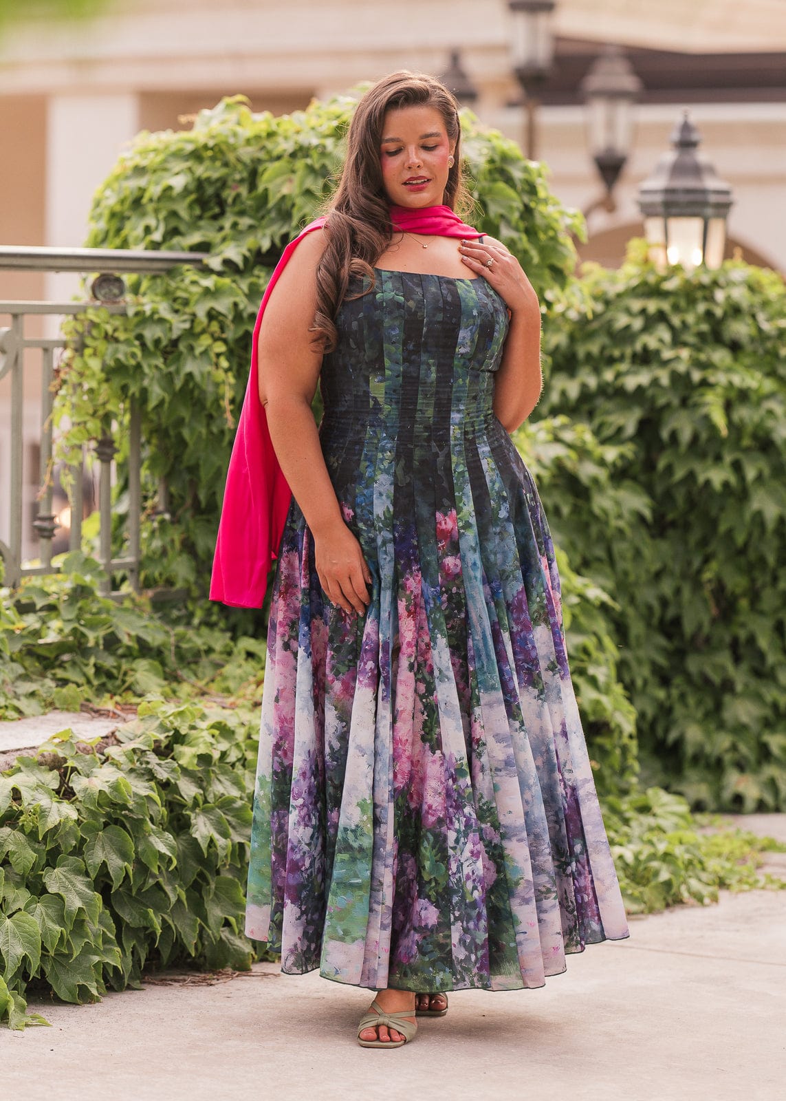 Painted Pallet Monet Floral Maxi Dress