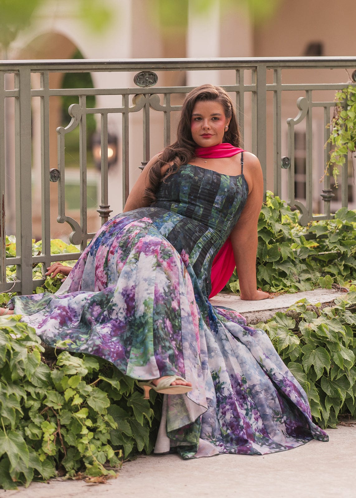 Painted Pallet Monet Floral Maxi Dress