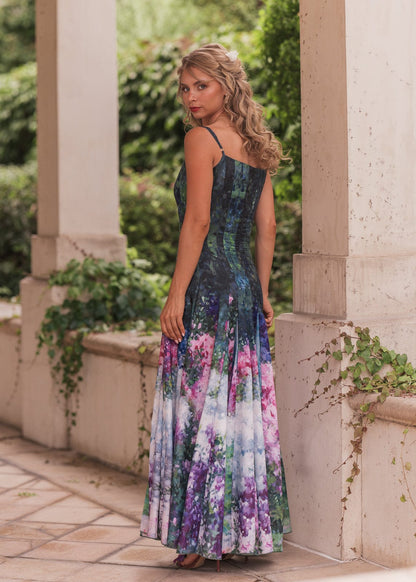 Painted Pallet Monet Floral Maxi Dress
