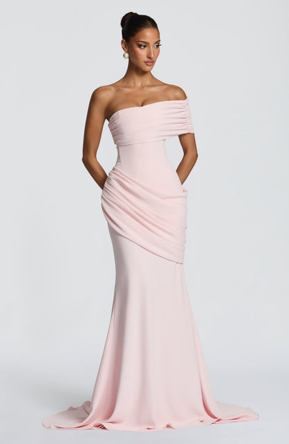 Blush Kasia Plum Brown Gown