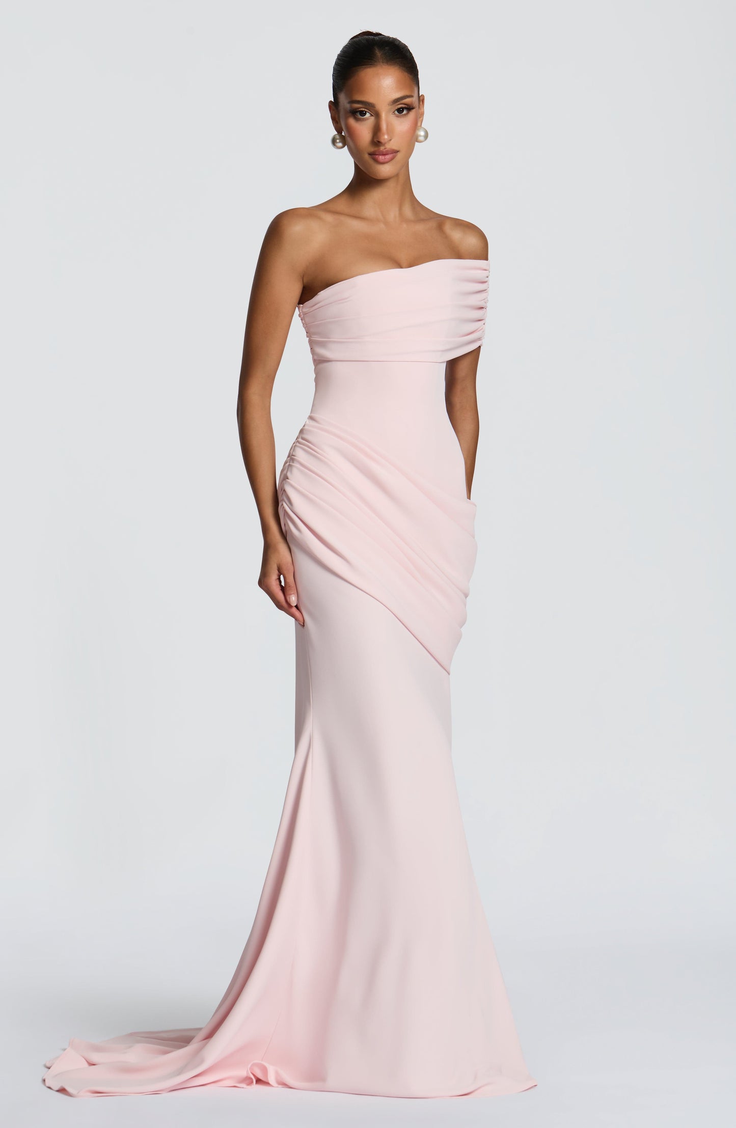 Blush Kasia Plum Brown Gown
