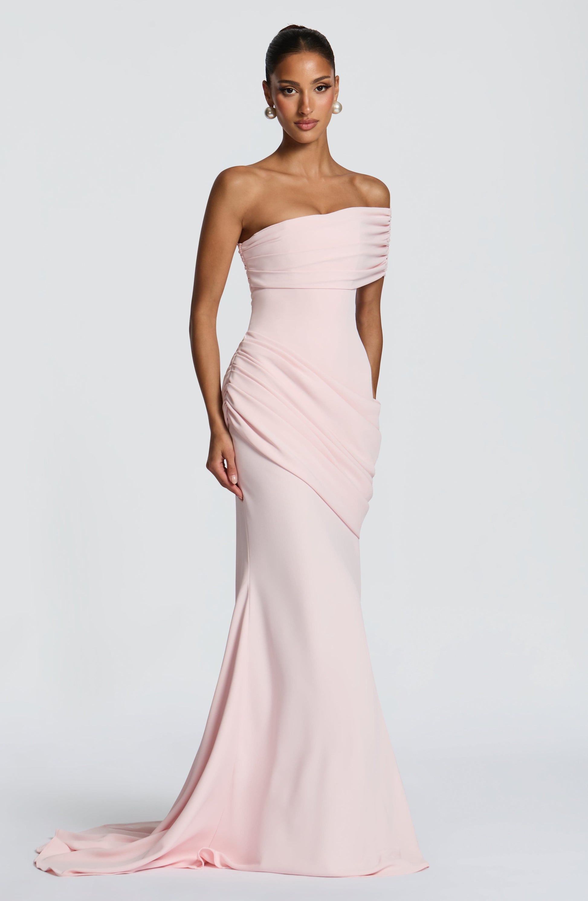 Blush Kasia Plum Brown Gown