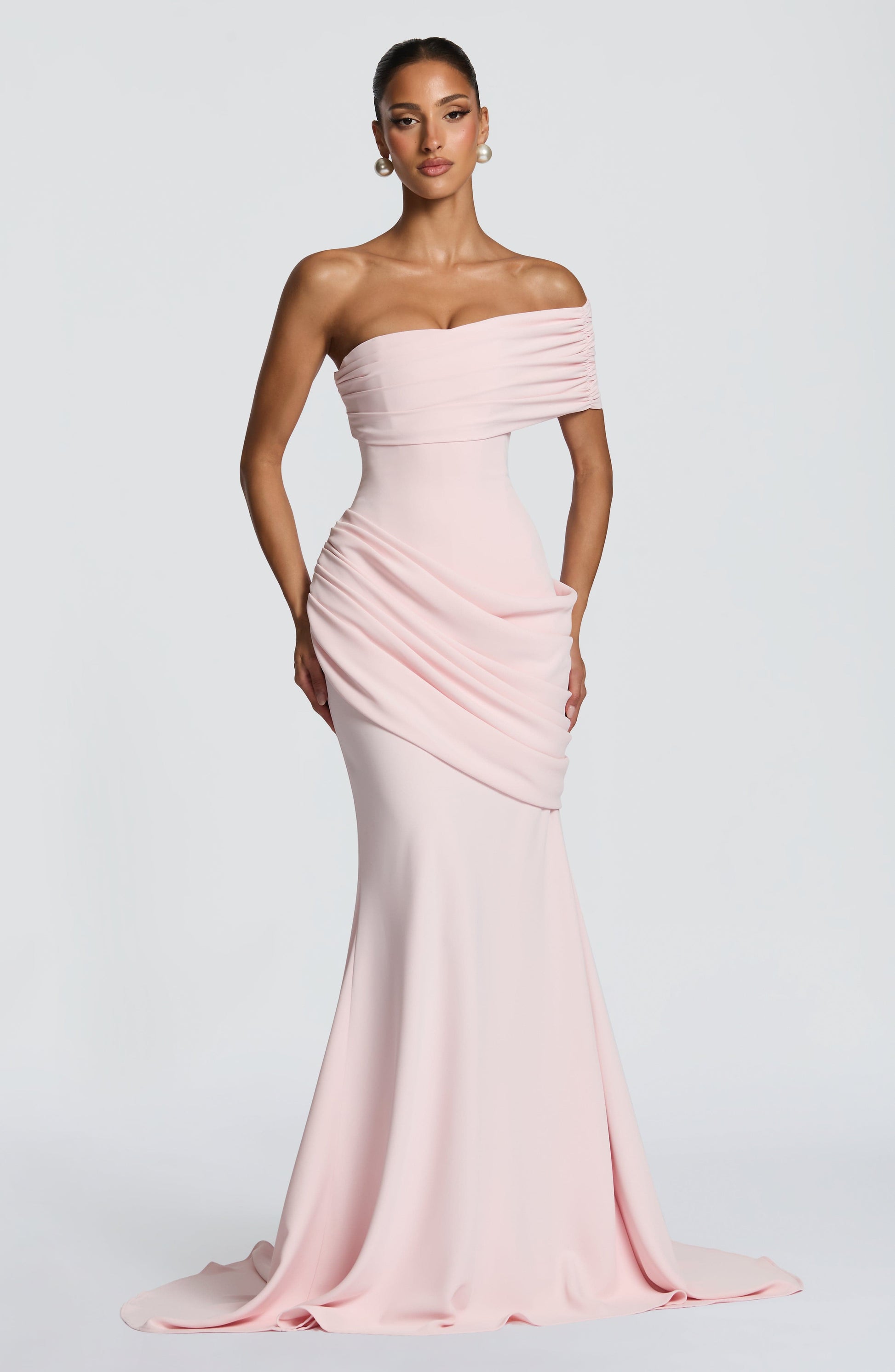 Blush Kasia Plum Brown Gown
