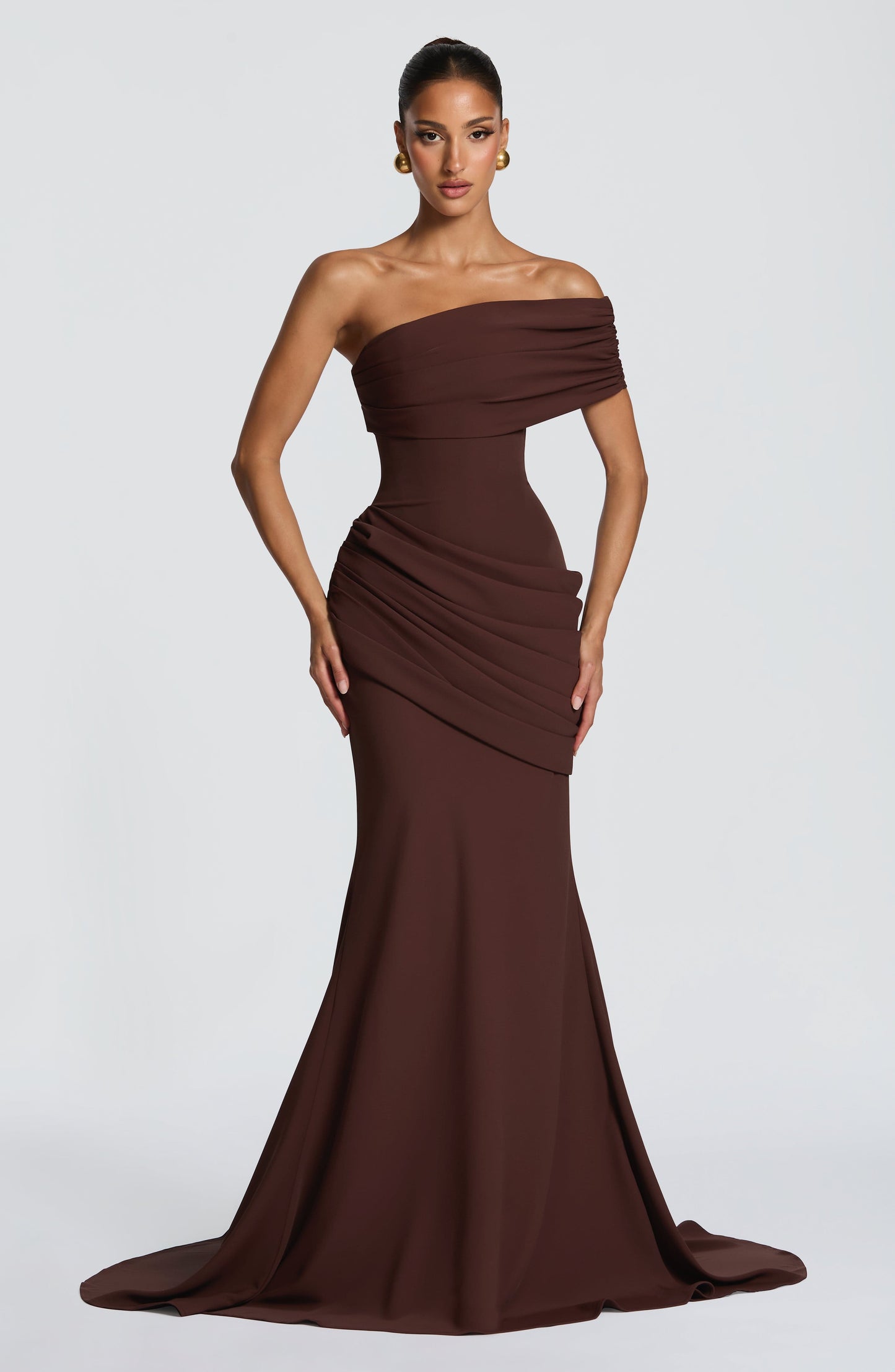 Plum Brown Kasia Plum Brown Gown