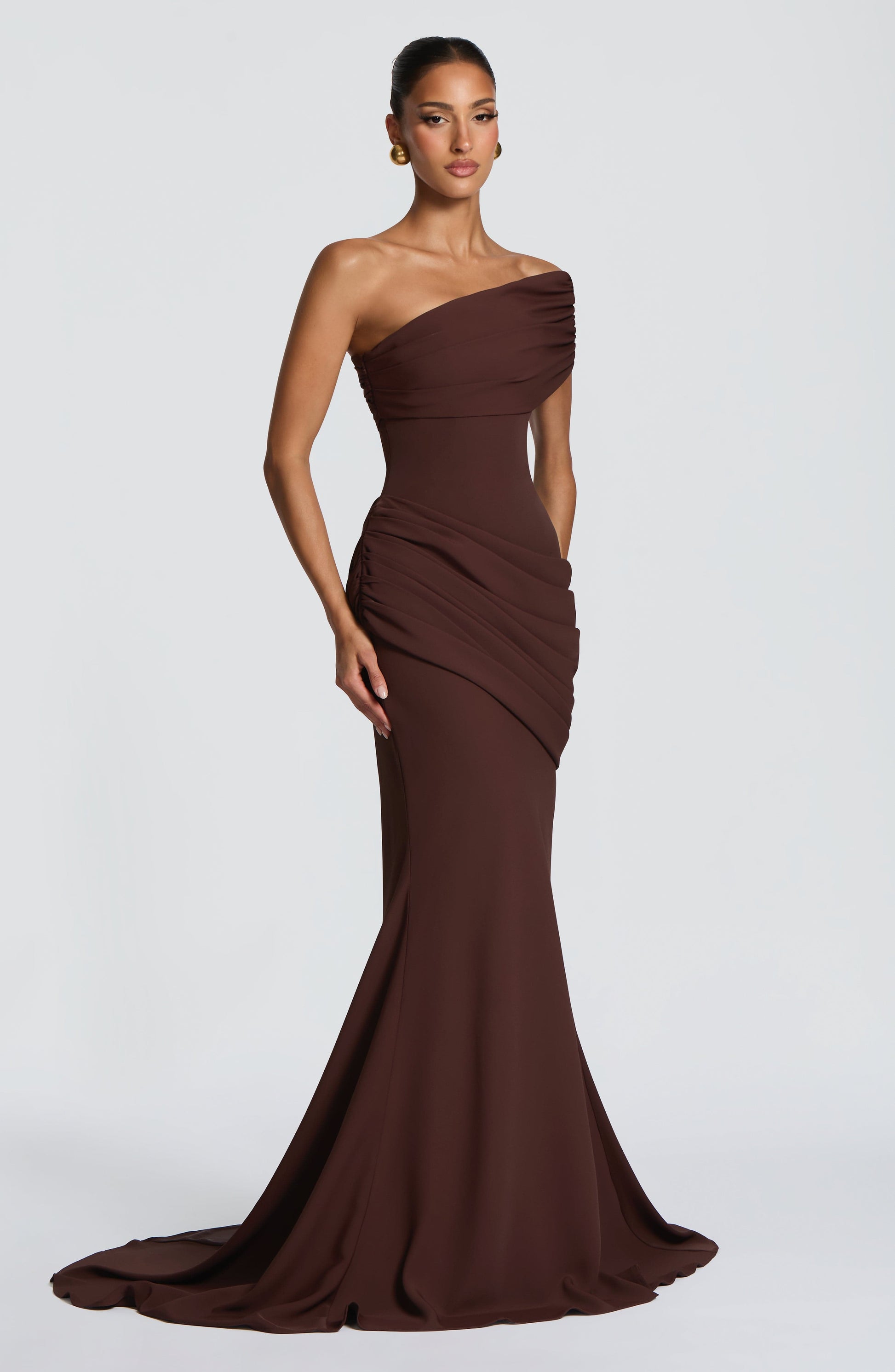 Plum Brown Kasia Plum Brown Gown