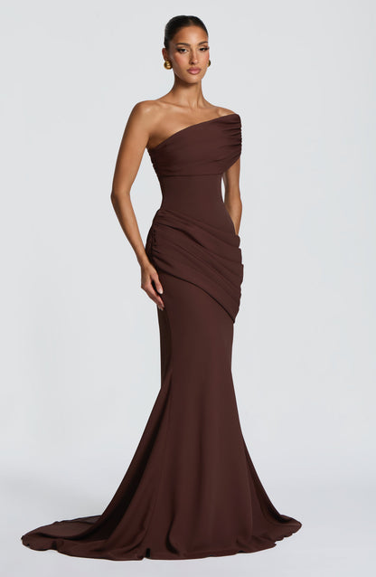 Plum Brown Kasia Plum Brown Gown