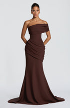 Kasia Plum Brown Gown