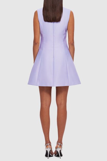 Lilac Briana Mustard Linen Dress