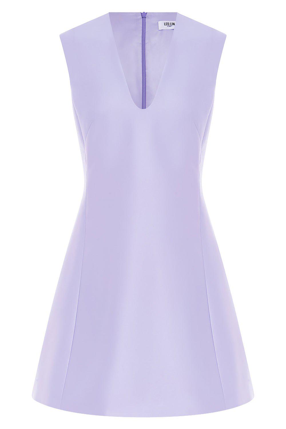 Lilac Briana Mustard Linen Dress