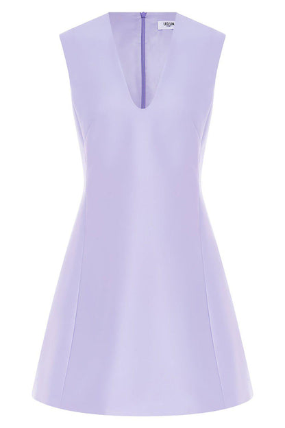 Lilac Briana Mustard Linen Dress
