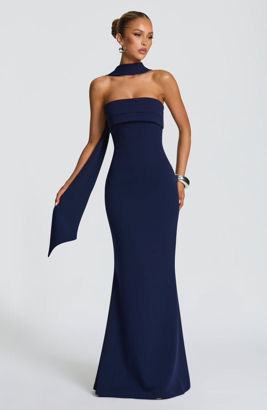 Navy Leura Navy Maxi Dress
