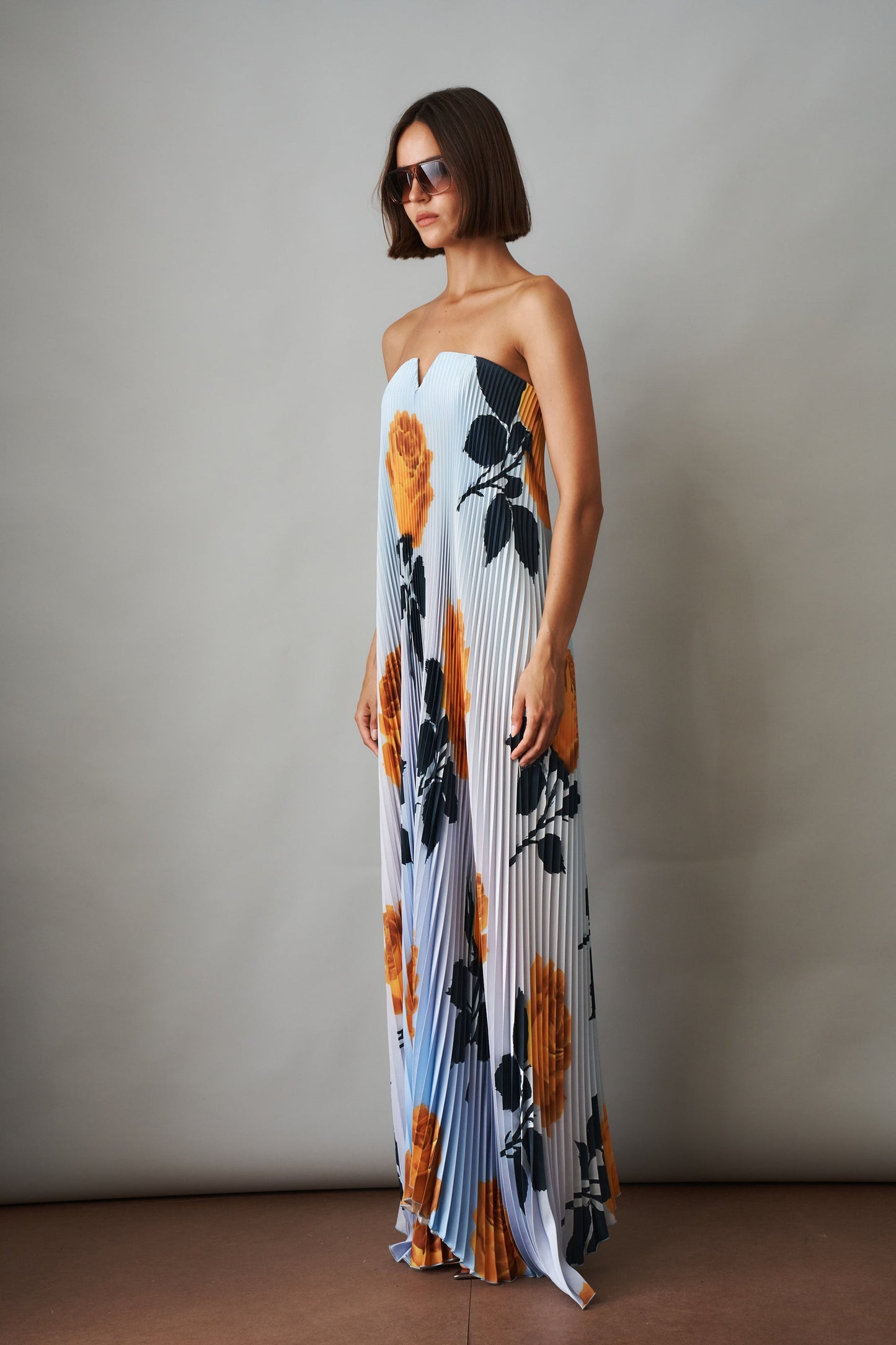 Margot Digital Rose Gown